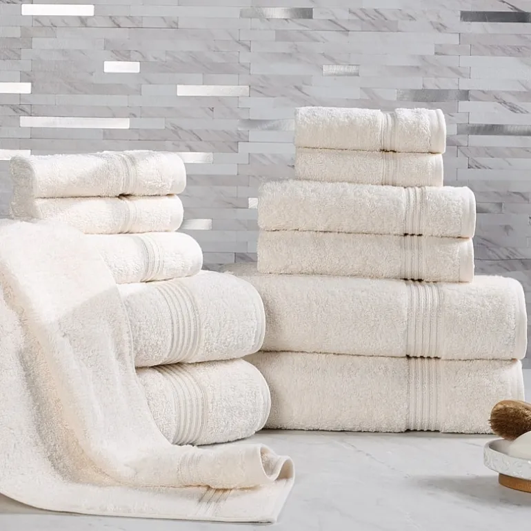SUPERIOR® Heritage Collection | Luxury Egyptian Cotton 12-pc. Quick Dry Solid Bath Towel Set
