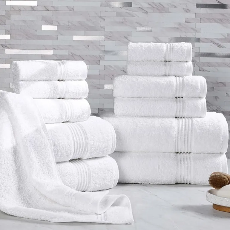 SUPERIOR® Heritage Collection | Luxury Egyptian Cotton 12-pc. Quick Dry Solid Bath Towel Set