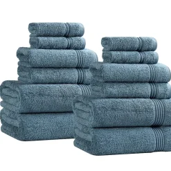SUPERIOR® Heritage Collection | Luxury Egyptian Cotton 12-pc. Quick Dry Solid Bath Towel Set