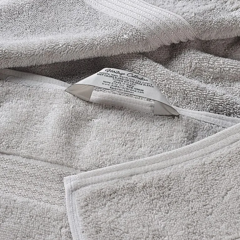SUPERIOR® Heritage Collection | Luxury Egyptian Cotton 12-pc. Quick Dry Solid Bath Towel Set