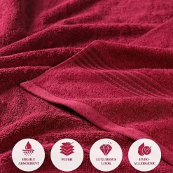 SUPERIOR® Heritage Collection | Luxury Egyptian Cotton 12-pc. Quick Dry Solid Bath Towel Set