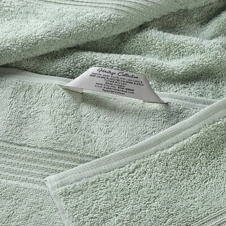 SUPERIOR® Heritage Collection | Luxury Egyptian Cotton 12-pc. Quick Dry Solid Bath Towel Set