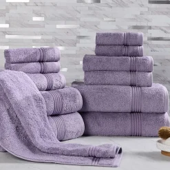 SUPERIOR® Heritage Collection | Luxury Egyptian Cotton 12-pc. Quick Dry Solid Bath Towel Set