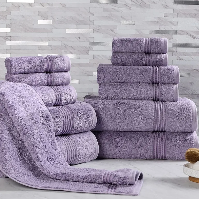 SUPERIOR® Heritage Collection | Luxury Egyptian Cotton 12-pc. Quick Dry Solid Bath Towel Set