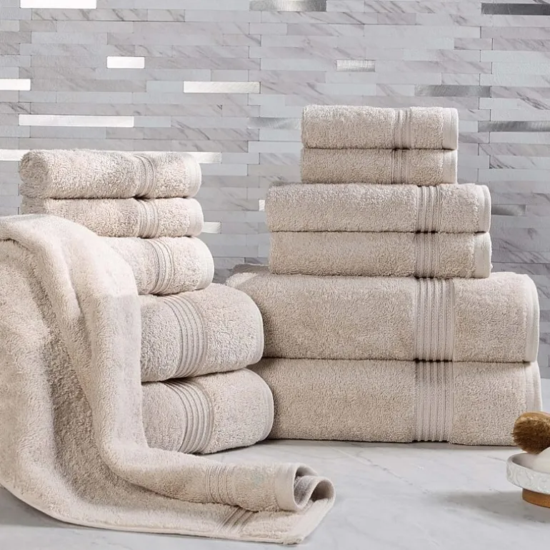 SUPERIOR® Heritage Collection | Luxury Egyptian Cotton 12-pc. Quick Dry Solid Bath Towel Set