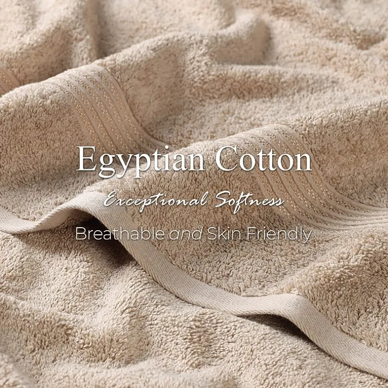 SUPERIOR® Heritage Collection | Luxury Egyptian Cotton 12-pc. Quick Dry Solid Bath Towel Set