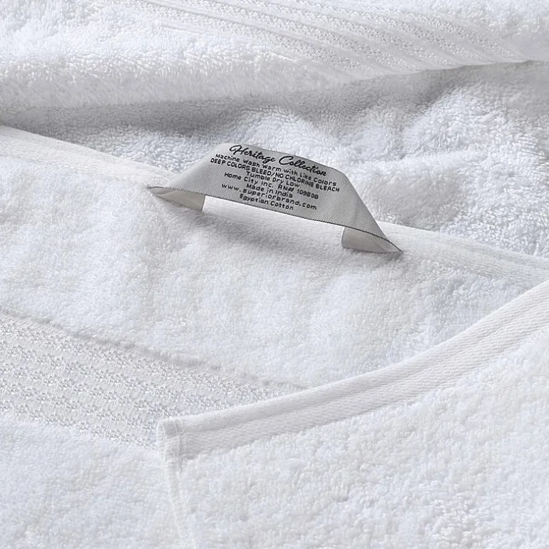 SUPERIOR® Heritage Collection | Luxury Egyptian Cotton 12-pc. Quick Dry Solid Bath Towel Set