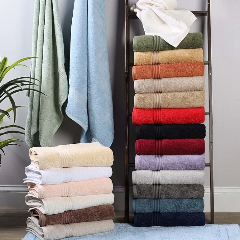 SUPERIOR® Heritage Collection | Luxury Egyptian Cotton 12-pc. Quick Dry Solid Bath Towel Set
