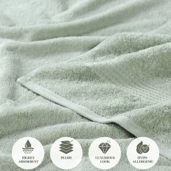SUPERIOR® Heritage Collection | Luxury Egyptian Cotton 12-pc. Quick Dry Solid Bath Towel Set