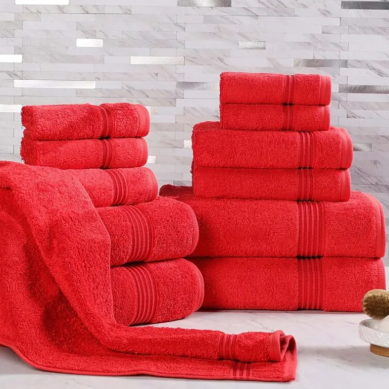SUPERIOR® Heritage Collection | Luxury Egyptian Cotton 12-pc. Quick Dry Solid Bath Towel Set