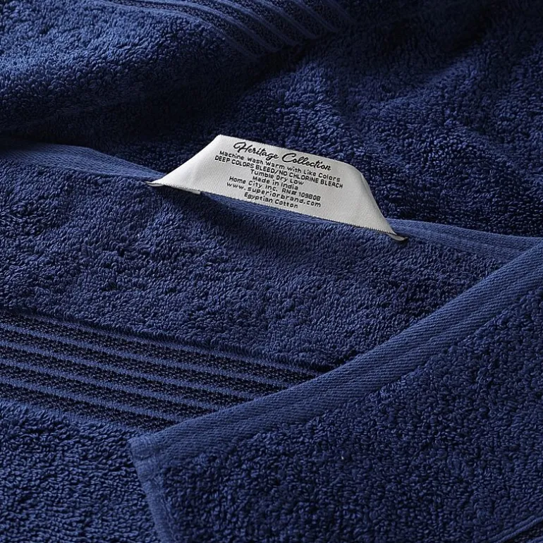 SUPERIOR® Heritage Collection | Luxury Egyptian Cotton 12-pc. Quick Dry Solid Bath Towel Set