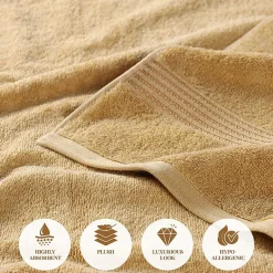 SUPERIOR® Heritage Collection | Luxury Egyptian Cotton 12-pc. Quick Dry Solid Bath Towel Set