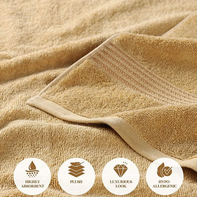 SUPERIOR® Heritage Collection | Luxury Egyptian Cotton 12-pc. Quick Dry Solid Bath Towel Set