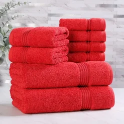 SUPERIOR® Heritage Collection | Luxury Egyptian Cotton 8-pc. Quick Dry Bath Towel Set
