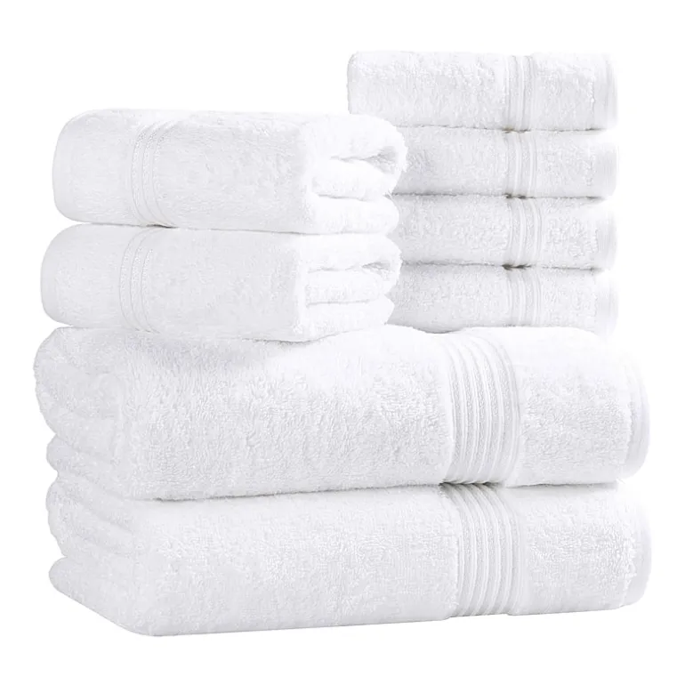 SUPERIOR® Heritage Collection | Luxury Egyptian Cotton 8-pc. Quick Dry Bath Towel Set