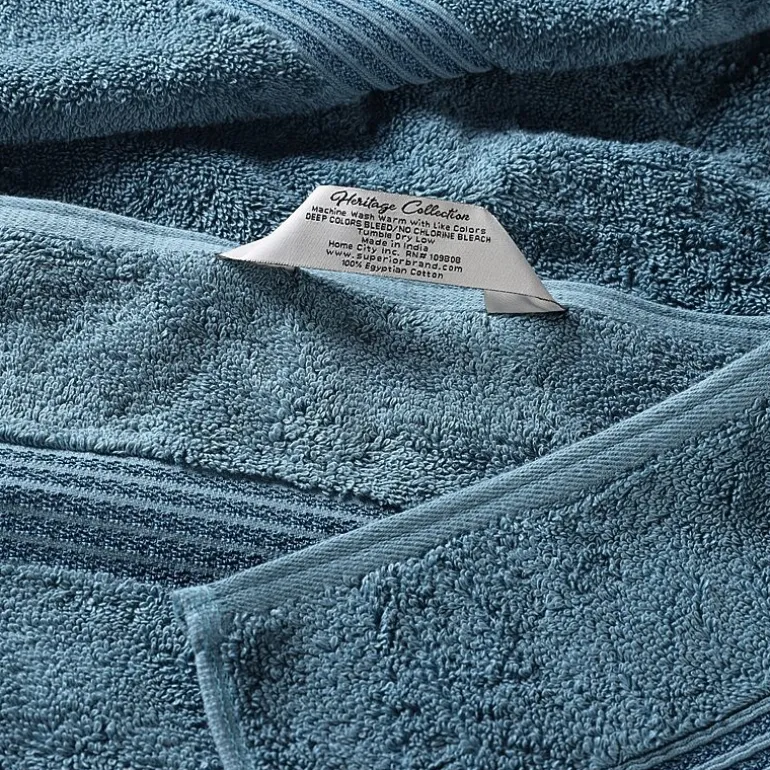 SUPERIOR® Heritage Collection | Luxury Egyptian Cotton 8-pc. Quick Dry Bath Towel Set
