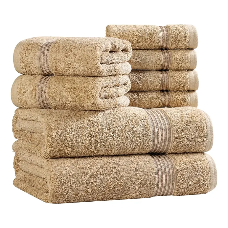 SUPERIOR® Heritage Collection | Luxury Egyptian Cotton 8-pc. Quick Dry Bath Towel Set