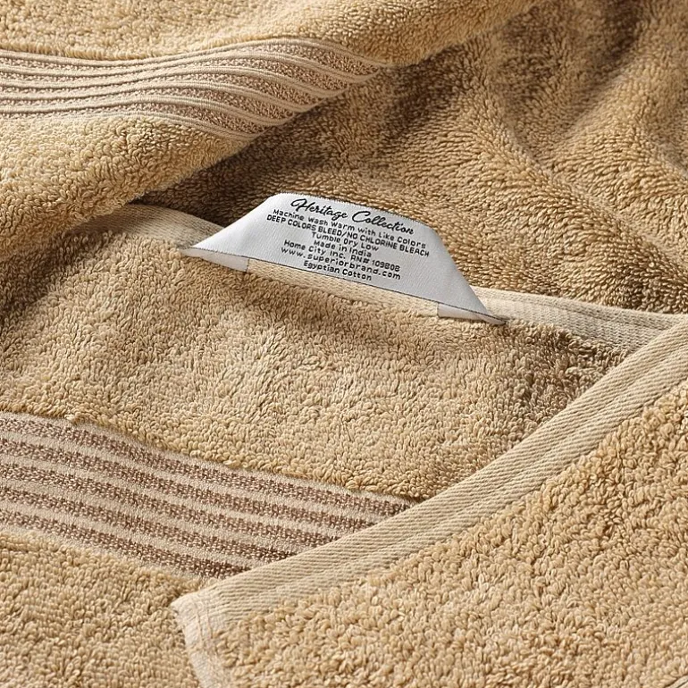 SUPERIOR® Heritage Collection | Luxury Egyptian Cotton 8-pc. Quick Dry Bath Towel Set