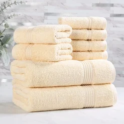 SUPERIOR® Heritage Collection | Luxury Egyptian Cotton 8-pc. Quick Dry Bath Towel Set