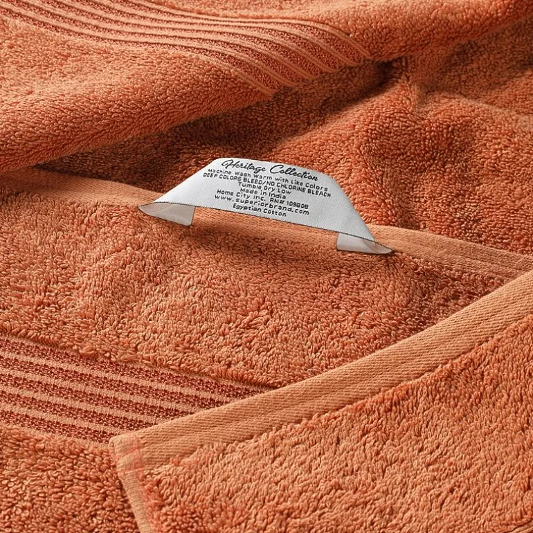 SUPERIOR® Heritage Collection | Luxury Egyptian Cotton 8-pc. Quick Dry Bath Towel Set