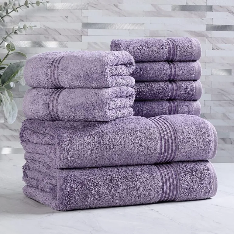 SUPERIOR® Heritage Collection | Luxury Egyptian Cotton 8-pc. Quick Dry Bath Towel Set