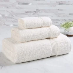 SUPERIOR® Heritage Collection | Luxury Egyptian Cotton 3-pc. Quick Dry Solid Bath Towel Set