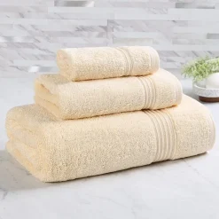 SUPERIOR® Heritage Collection | Luxury Egyptian Cotton 3-pc. Quick Dry Solid Bath Towel Set