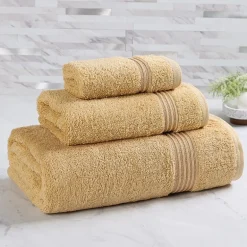 SUPERIOR® Heritage Collection | Luxury Egyptian Cotton 3-pc. Quick Dry Solid Bath Towel Set