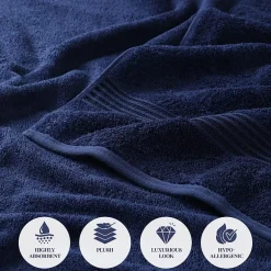 SUPERIOR® Heritage Collection | Luxury Egyptian Cotton 3-pc. Quick Dry Solid Bath Towel Set