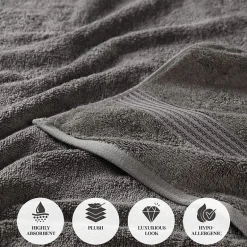 SUPERIOR® Heritage Collection | Luxury Egyptian Cotton 3-pc. Quick Dry Solid Bath Towel Set