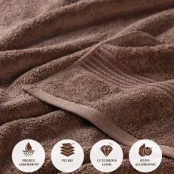 SUPERIOR® Heritage Collection | Luxury Egyptian Cotton 3-pc. Quick Dry Solid Bath Towel Set