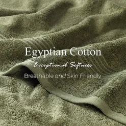 SUPERIOR® Heritage Collection | Luxury Egyptian Cotton 3-pc. Quick Dry Solid Bath Towel Set