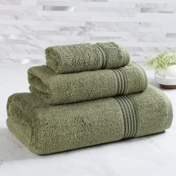 SUPERIOR® Heritage Collection | Luxury Egyptian Cotton 3-pc. Quick Dry Solid Bath Towel Set