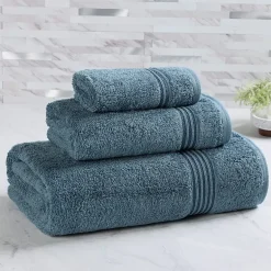 SUPERIOR® Heritage Collection | Luxury Egyptian Cotton 3-pc. Quick Dry Solid Bath Towel Set