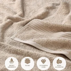 SUPERIOR® Heritage Collection | Luxury Egyptian Cotton 3-pc. Quick Dry Solid Bath Towel Set