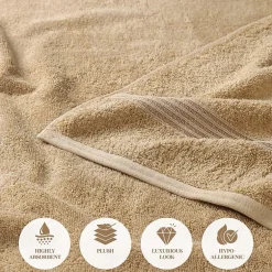 SUPERIOR® Heritage Collection | Luxury Egyptian Cotton 3-pc. Quick Dry Solid Bath Towel Set