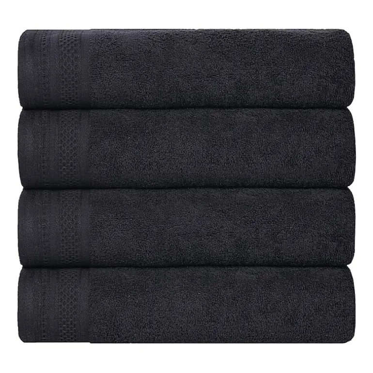 SUPERIOR® Honeycomb Collection | 100% Combed Cotton 4-pc. Quick Dry Bath Towel