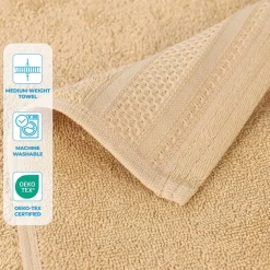 SUPERIOR® Honeycomb Collection | 100% Combed Cotton 4-pc. Quick Dry Bath Towel