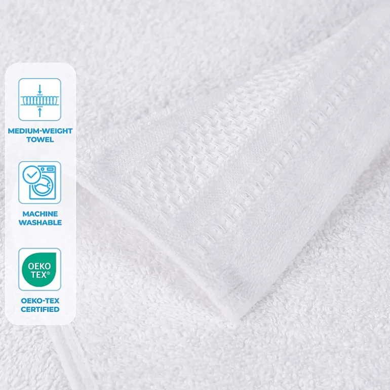 SUPERIOR® Honeycomb Collection | 100% Combed Cotton 4-pc. Quick Dry Bath Towel