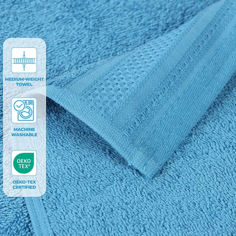 SUPERIOR® Honeycomb Collection | 100% Combed Cotton 4-pc. Quick Dry Bath Towel