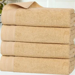 SUPERIOR® Honeycomb Collection | 100% Combed Cotton 4-pc. Quick Dry Bath Towel