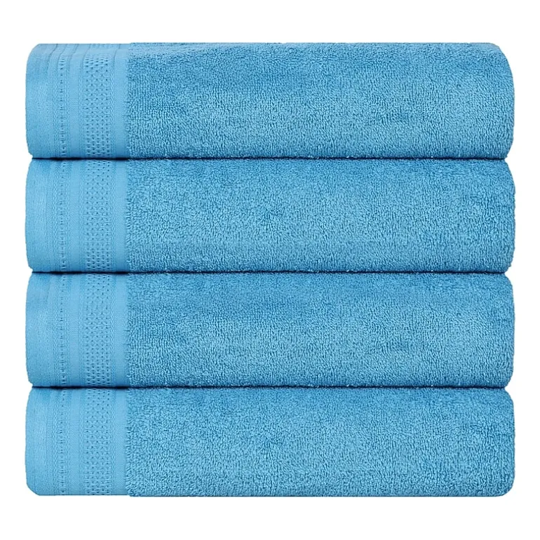 SUPERIOR® Honeycomb Collection | 100% Combed Cotton 4-pc. Quick Dry Bath Towel