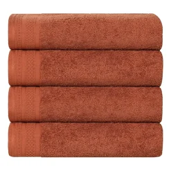 SUPERIOR® Honeycomb Collection | 100% Combed Cotton 4-pc. Quick Dry Bath Towel