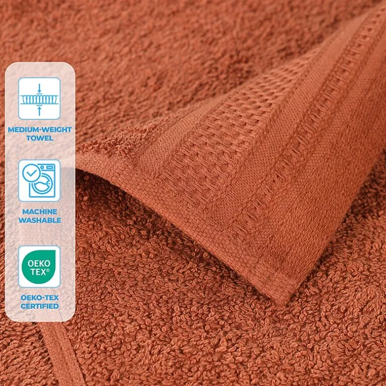 SUPERIOR® Honeycomb Collection | 100% Combed Cotton 4-pc. Quick Dry Bath Towel