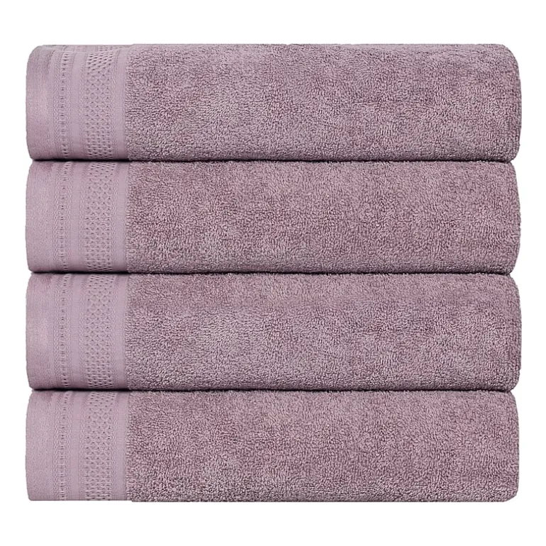 SUPERIOR® Honeycomb Collection | 100% Combed Cotton 4-pc. Quick Dry Bath Towel
