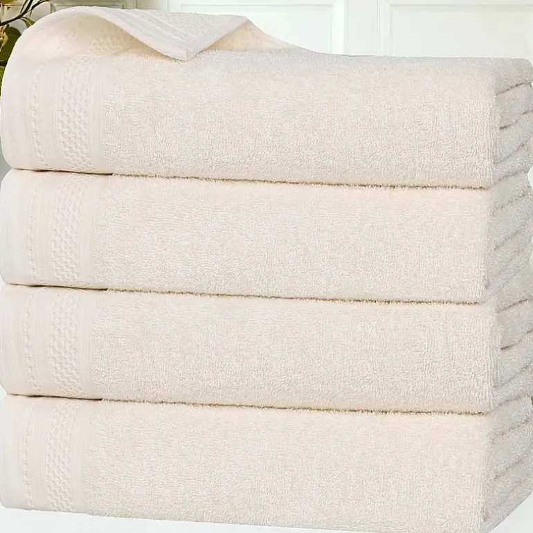 SUPERIOR® Honeycomb Collection | 100% Combed Cotton 4-pc. Quick Dry Bath Towel