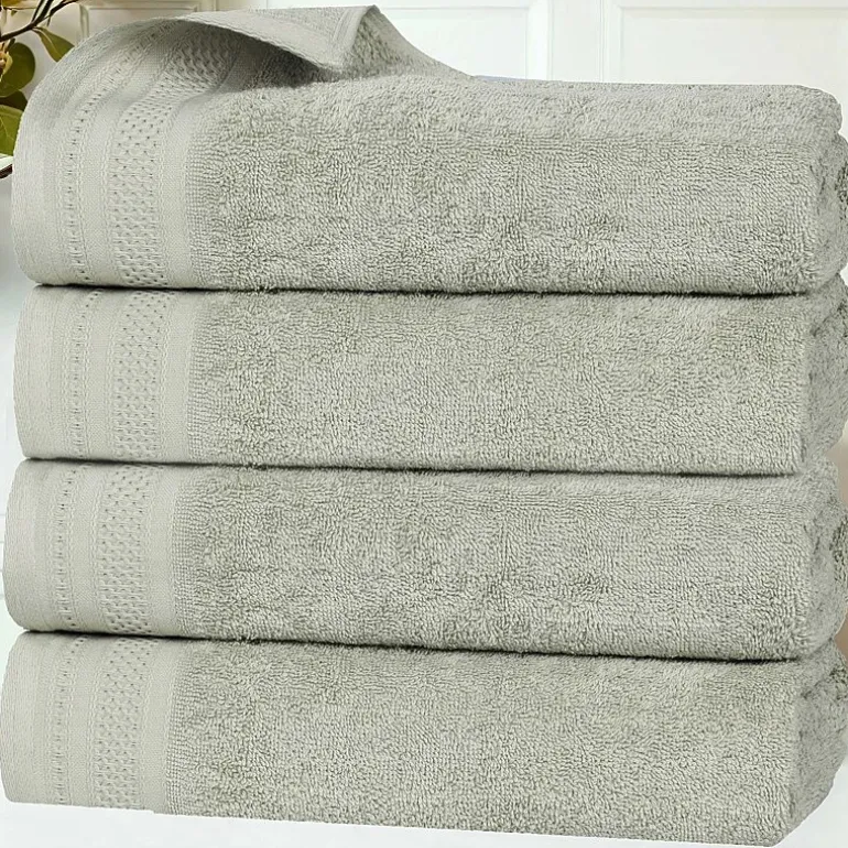 SUPERIOR® Honeycomb Collection | 100% Combed Cotton 4-pc. Quick Dry Bath Towel