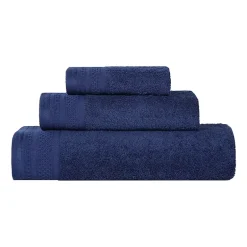SUPERIOR® Honeycomb Collection | 100% Combed Cotton 3-pc. Quick Dry Bath Towel Set