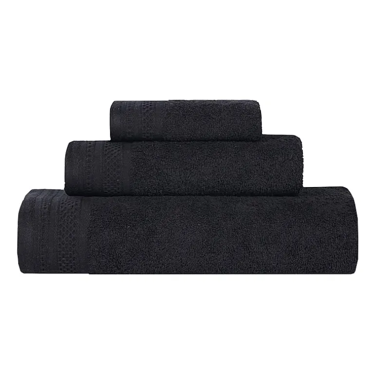 SUPERIOR® Honeycomb Collection | 100% Combed Cotton 3-pc. Quick Dry Bath Towel Set