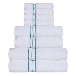 SUPERIOR® Hotel Spa Quality Turkish Cotton 8-pc. Quick Dry Bath Towel Set